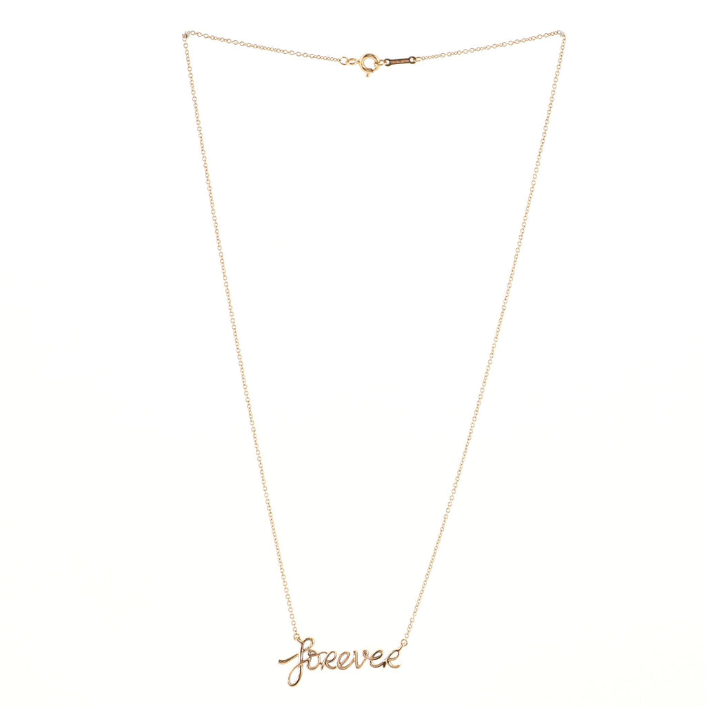 Paloma's Graffiti Forever Pendant Necklace 18K Rose Gold