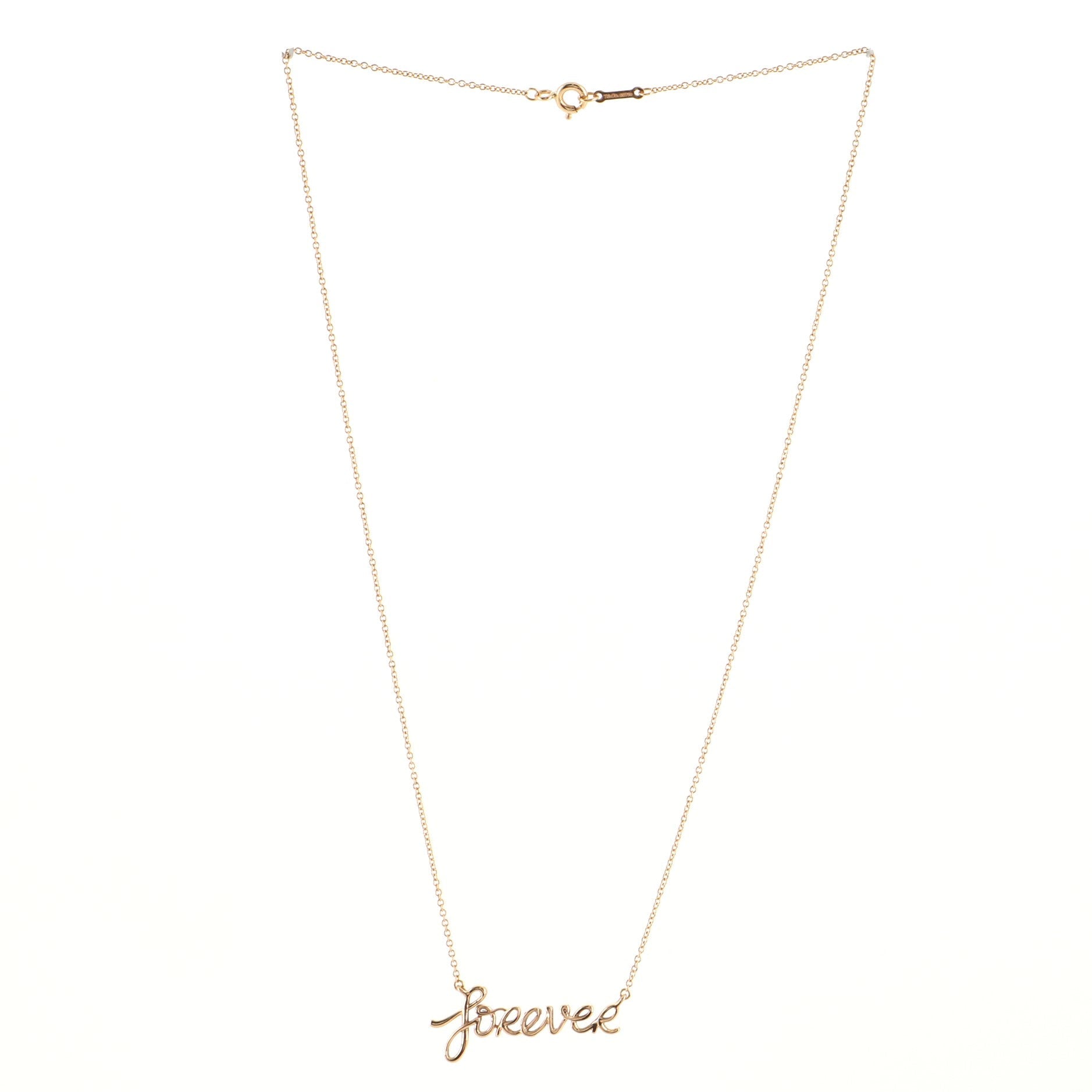 Paloma's Graffiti Forever Pendant Necklace 18K Rose Gold