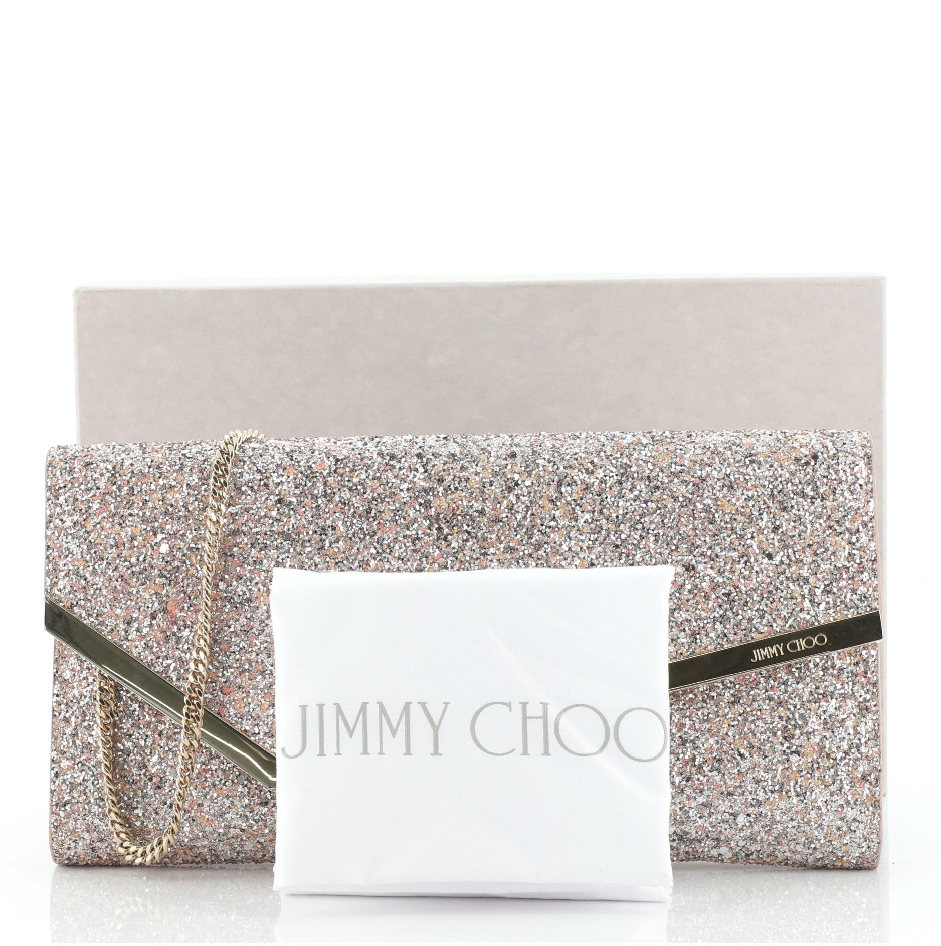 Erica Clutch Glitter Leather