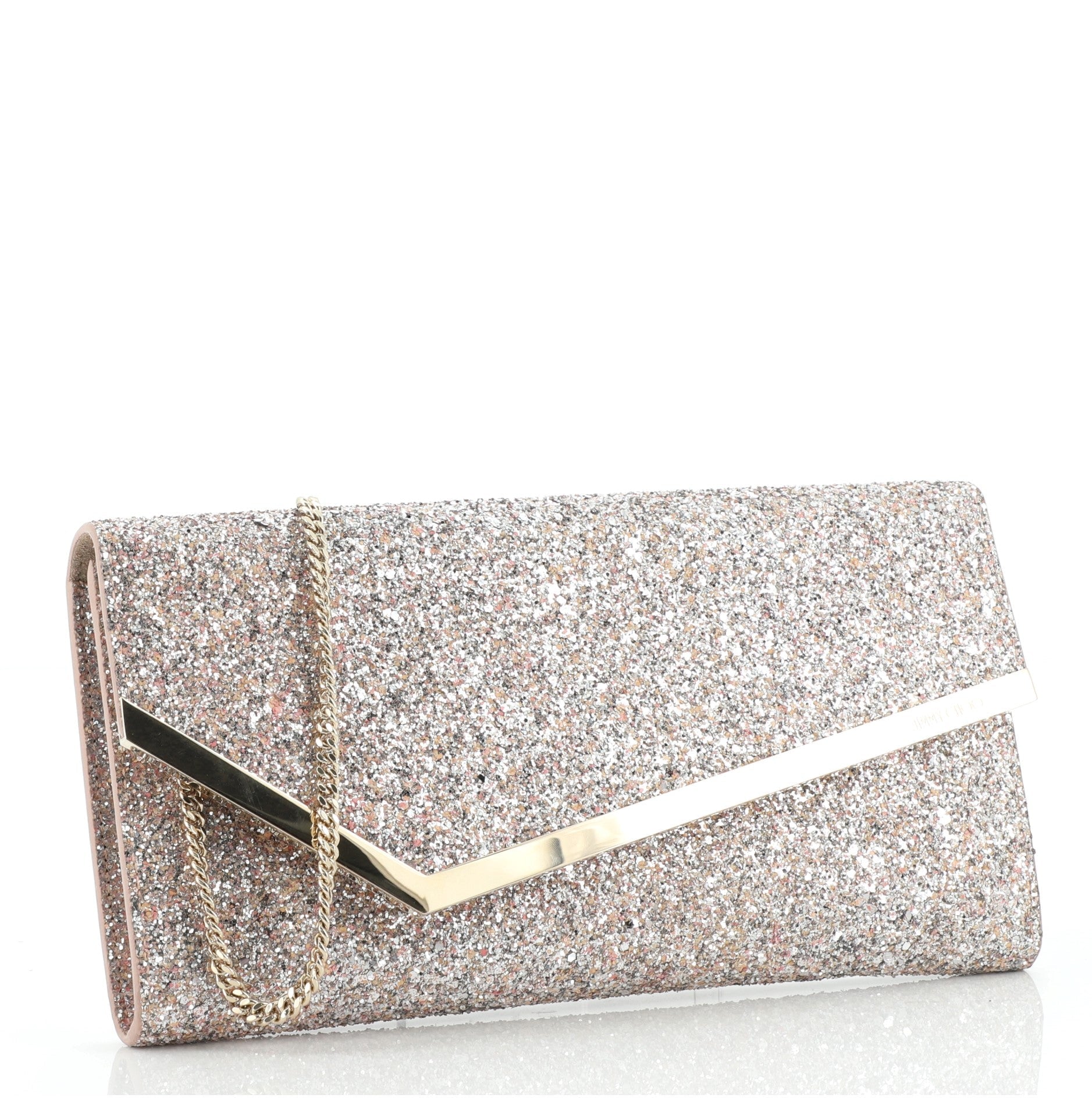 Erica Clutch Glitter Leather