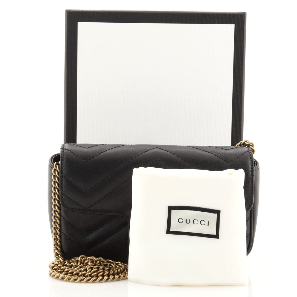 GG Marmont Flap Bag Matelasse Leather Super Mini