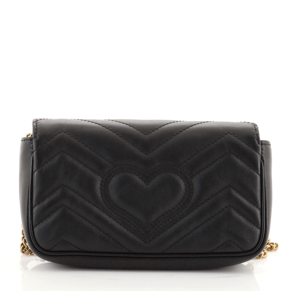 GG Marmont Flap Bag Matelasse Leather Super Mini