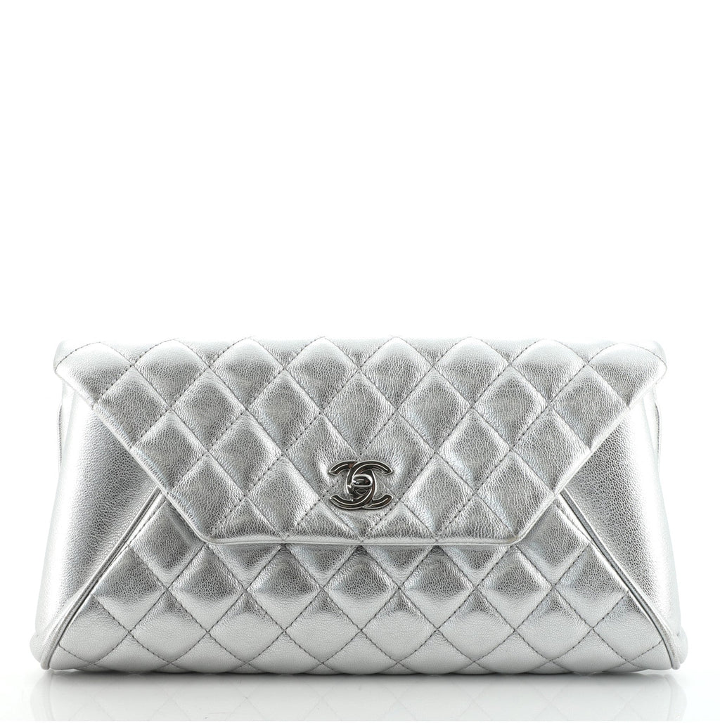 Fold Up Again Clutch Quilted Goatskin