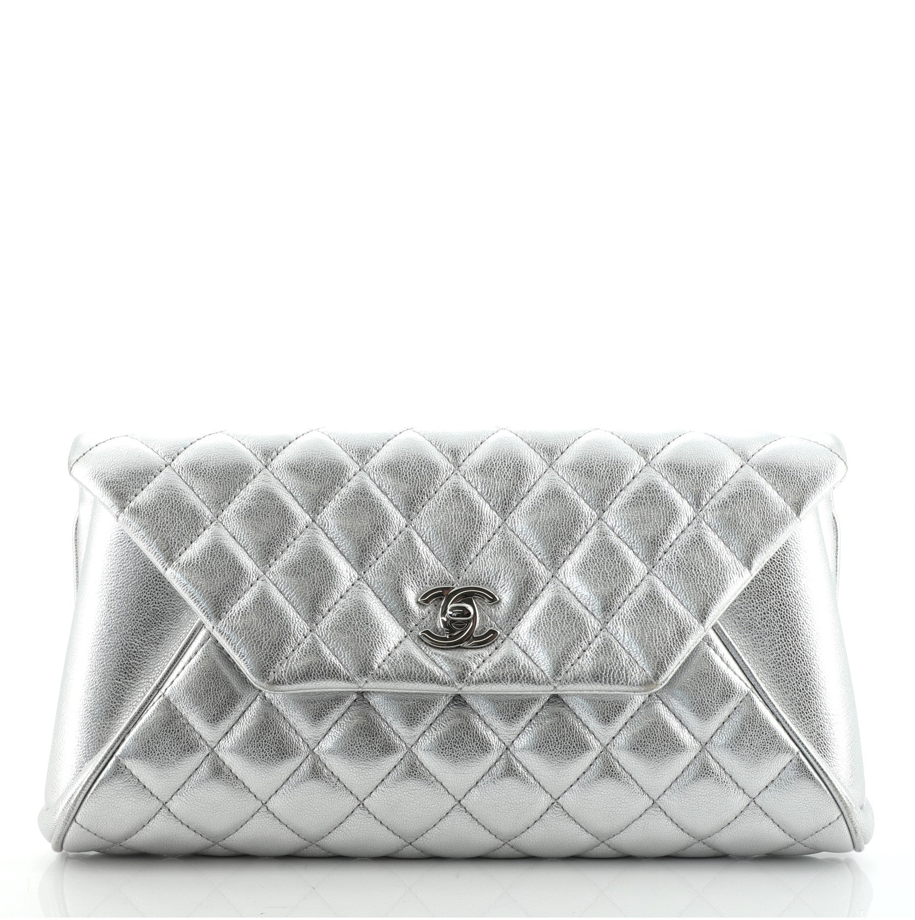 Fold Up Again Clutch Quilted Goatskin