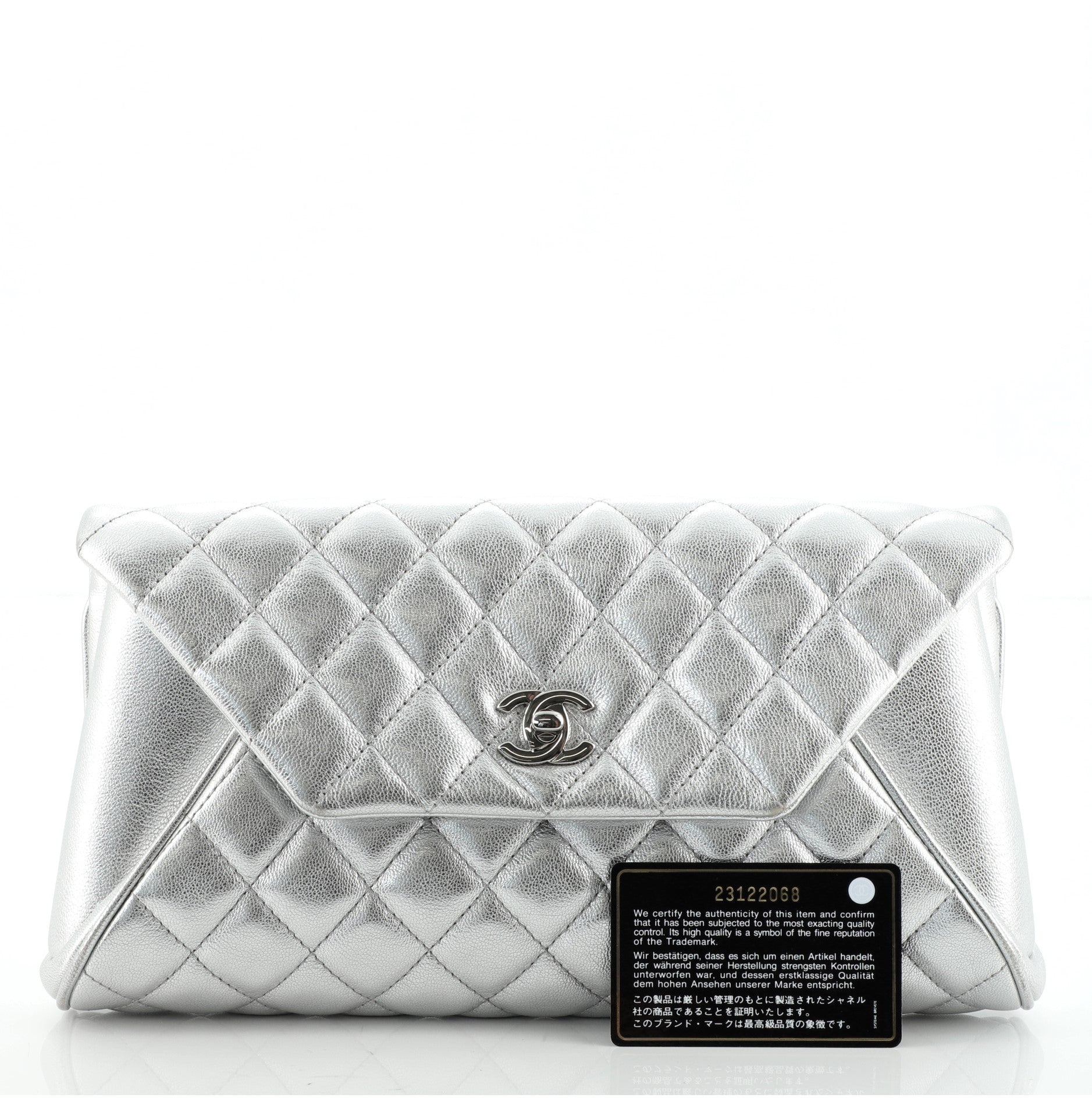 Fold Up Again Clutch Quilted Goatskin