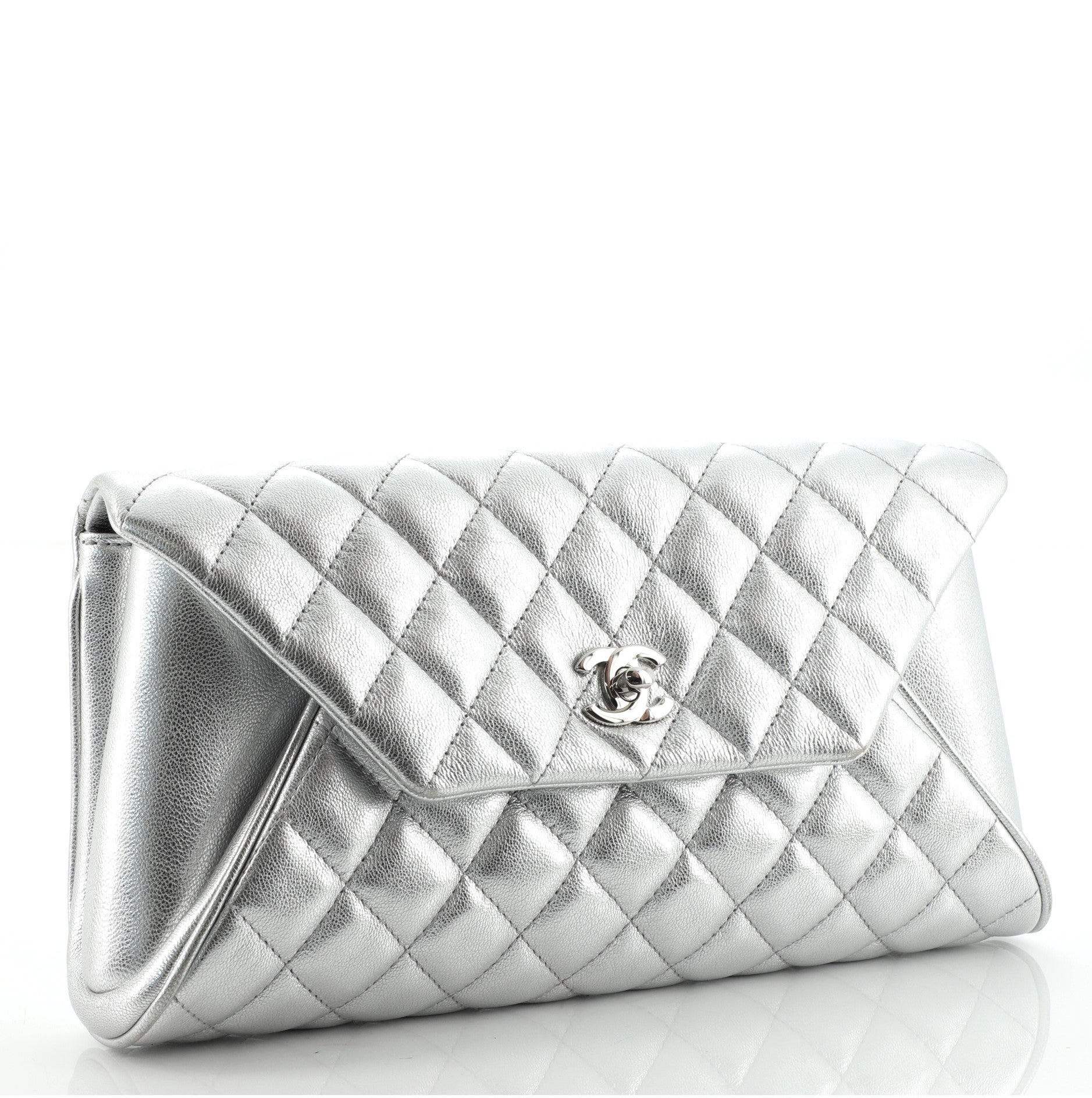 Fold Up Again Clutch Quilted Goatskin