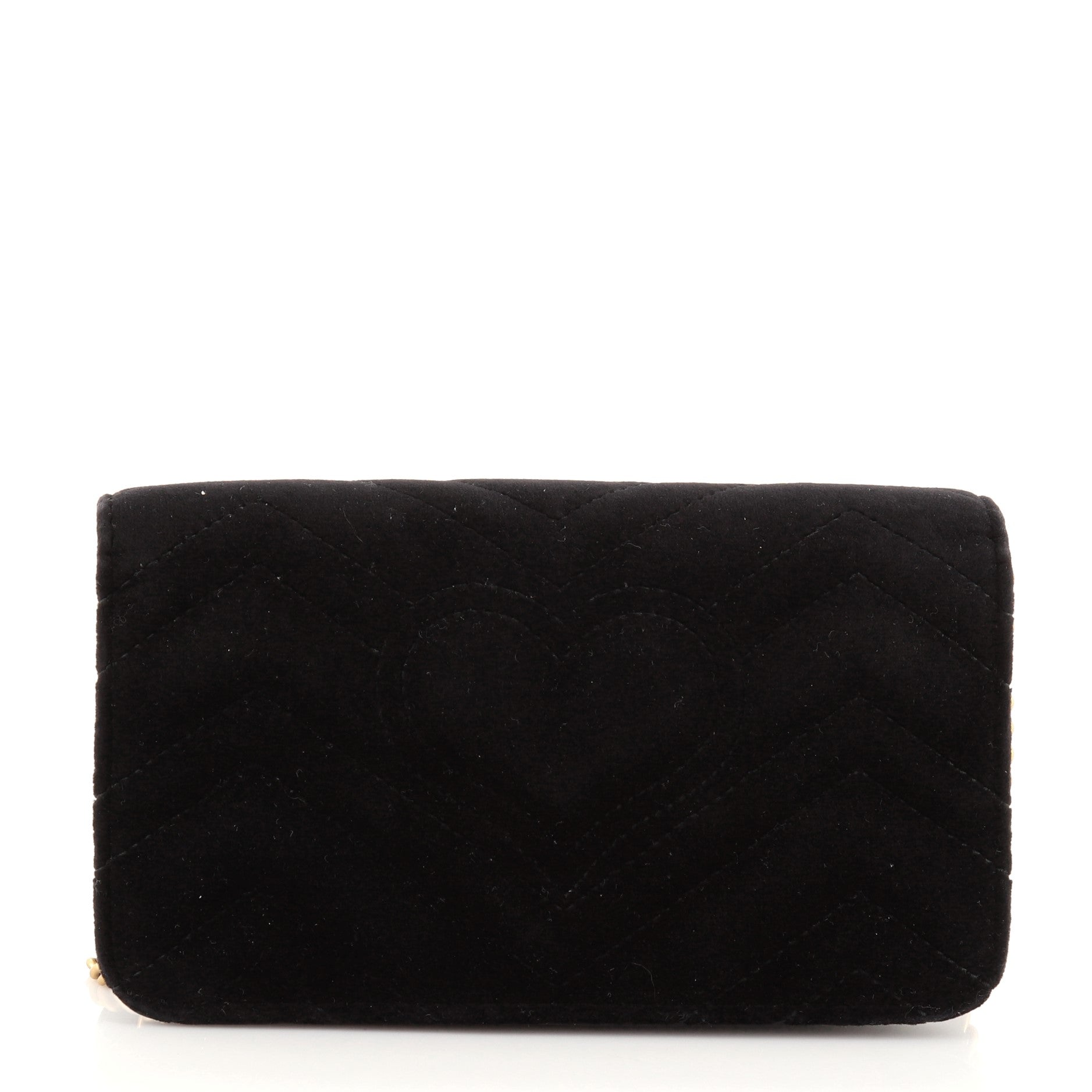 GG Marmont Chain Flap Bag Matelasse Velvet Mini