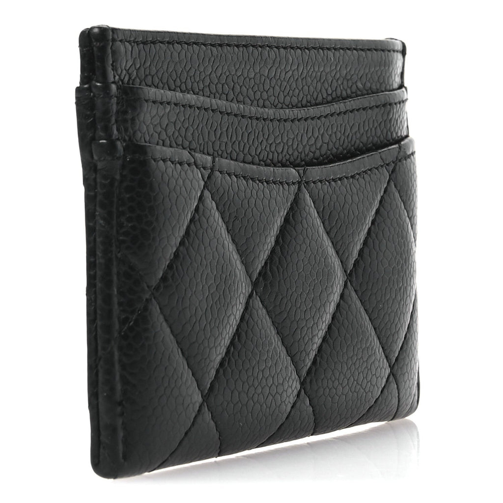 Caviar Quilted  Holder Black