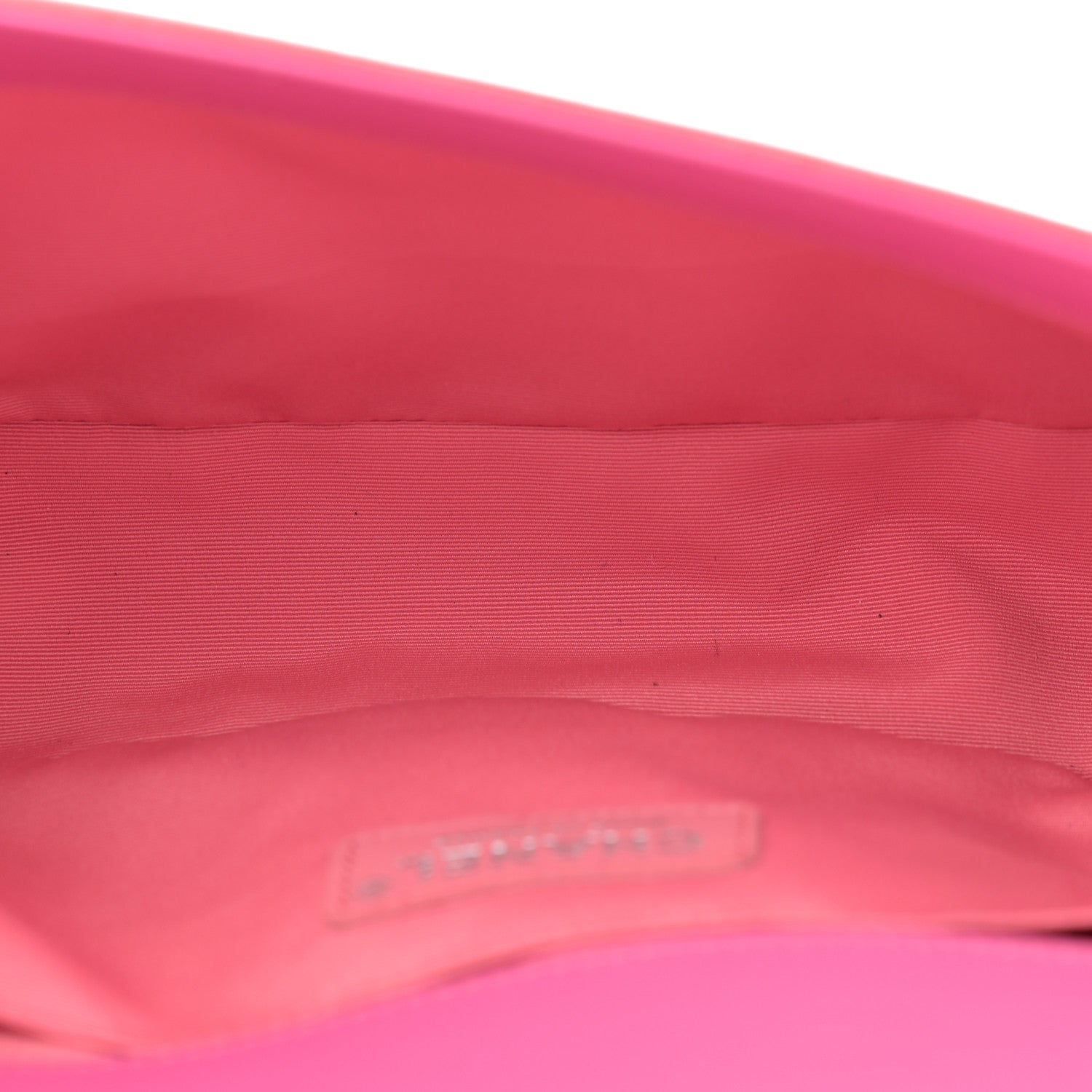 Patent Tweed Medium Boy Flap Fuchsia