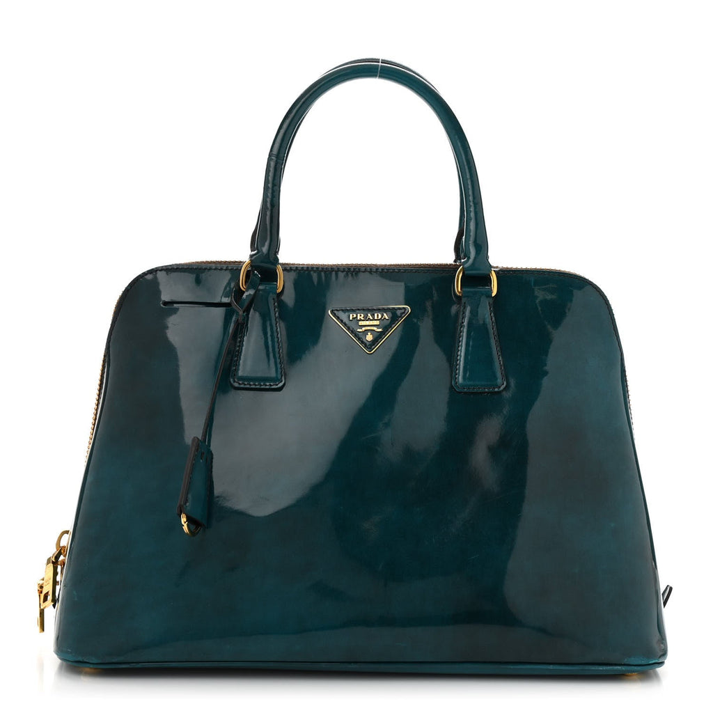 Spazzolato Medium Promenade Tote Pavone Fume