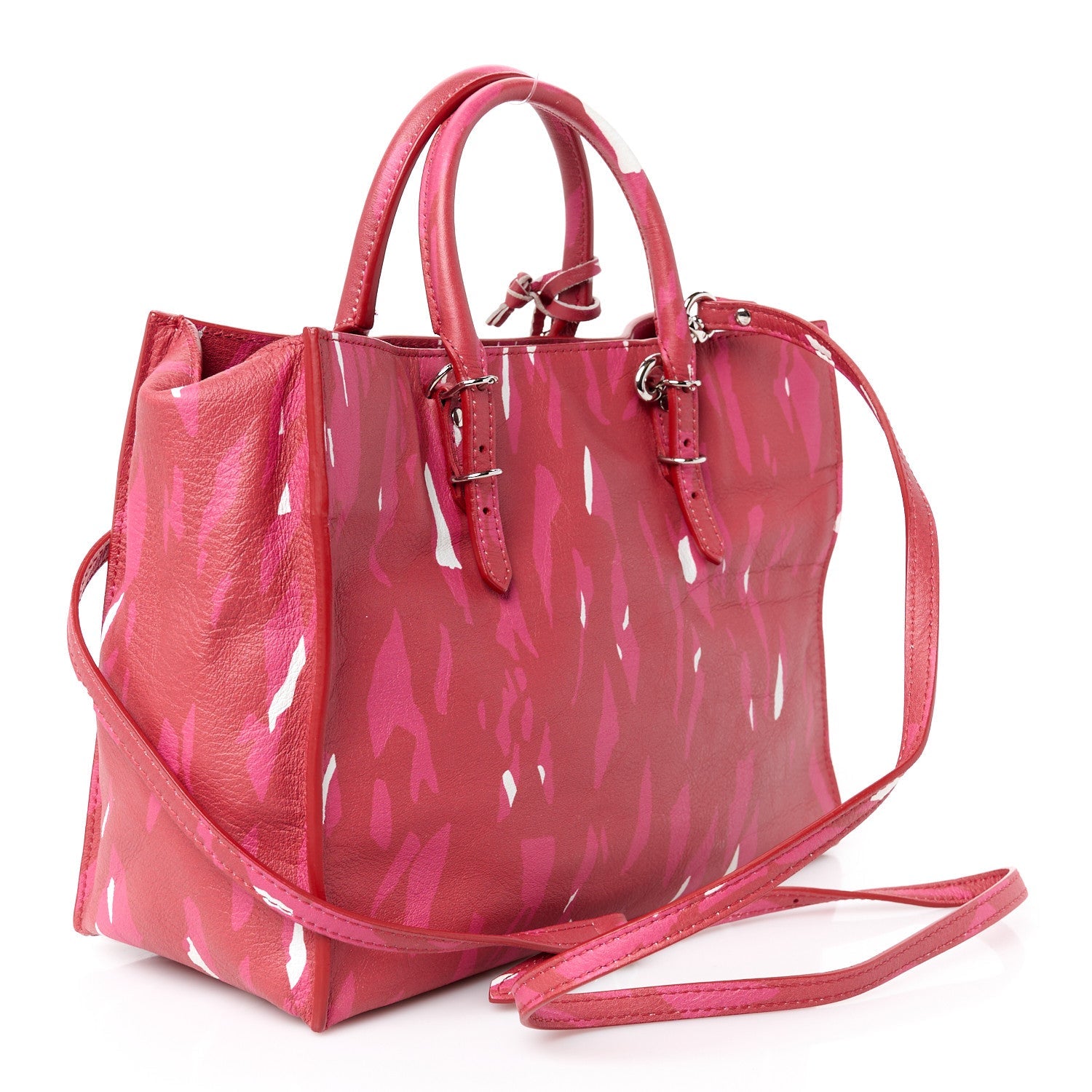 Veau Papier A6 Tote Red Pink White