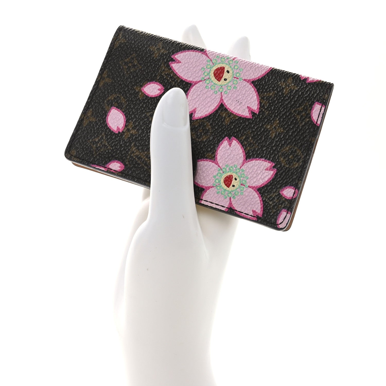 Monogram Cherry Blossom Carnet de Bal Mini Agenda Cover Brown