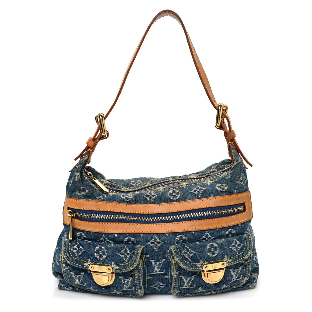 Monogram Denim Baggy PM Blue