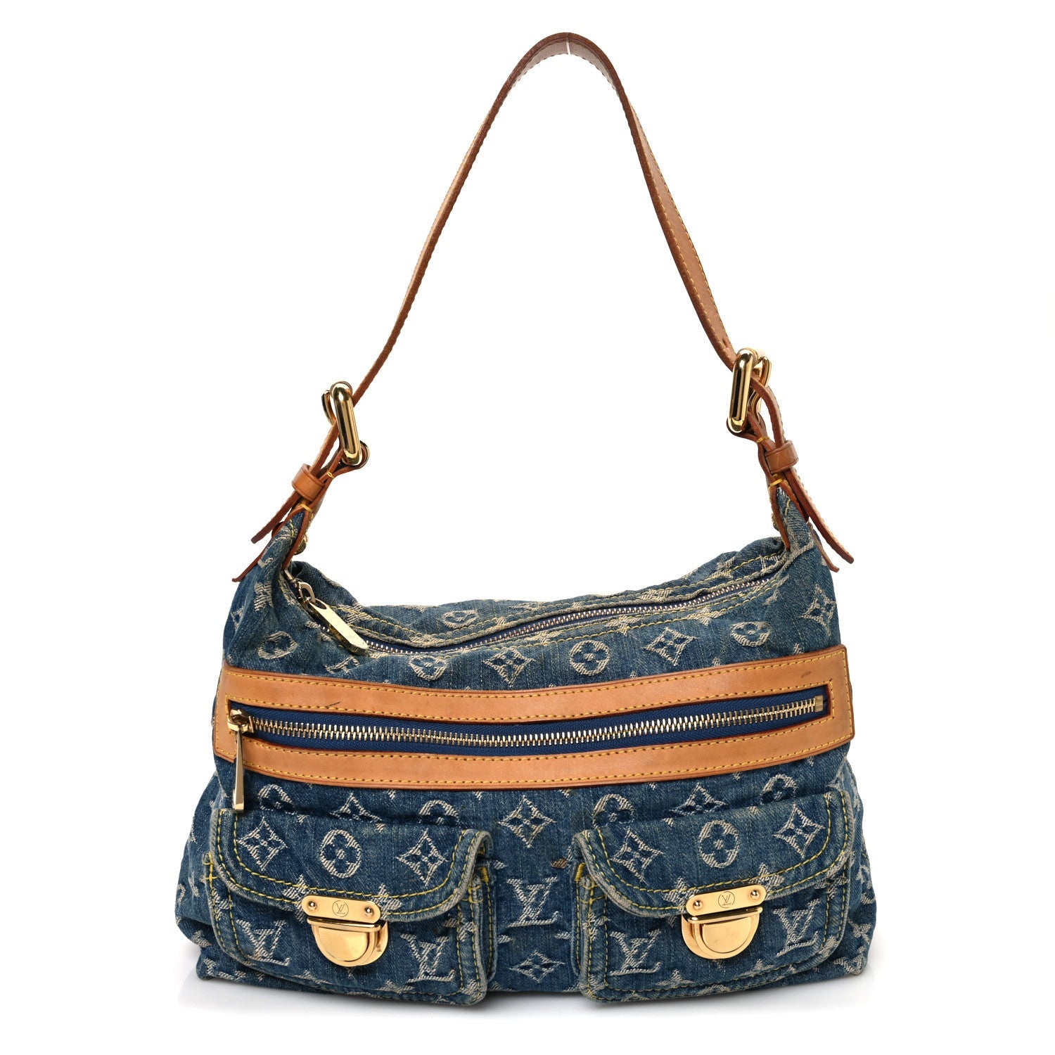 Monogram Denim Baggy PM Blue