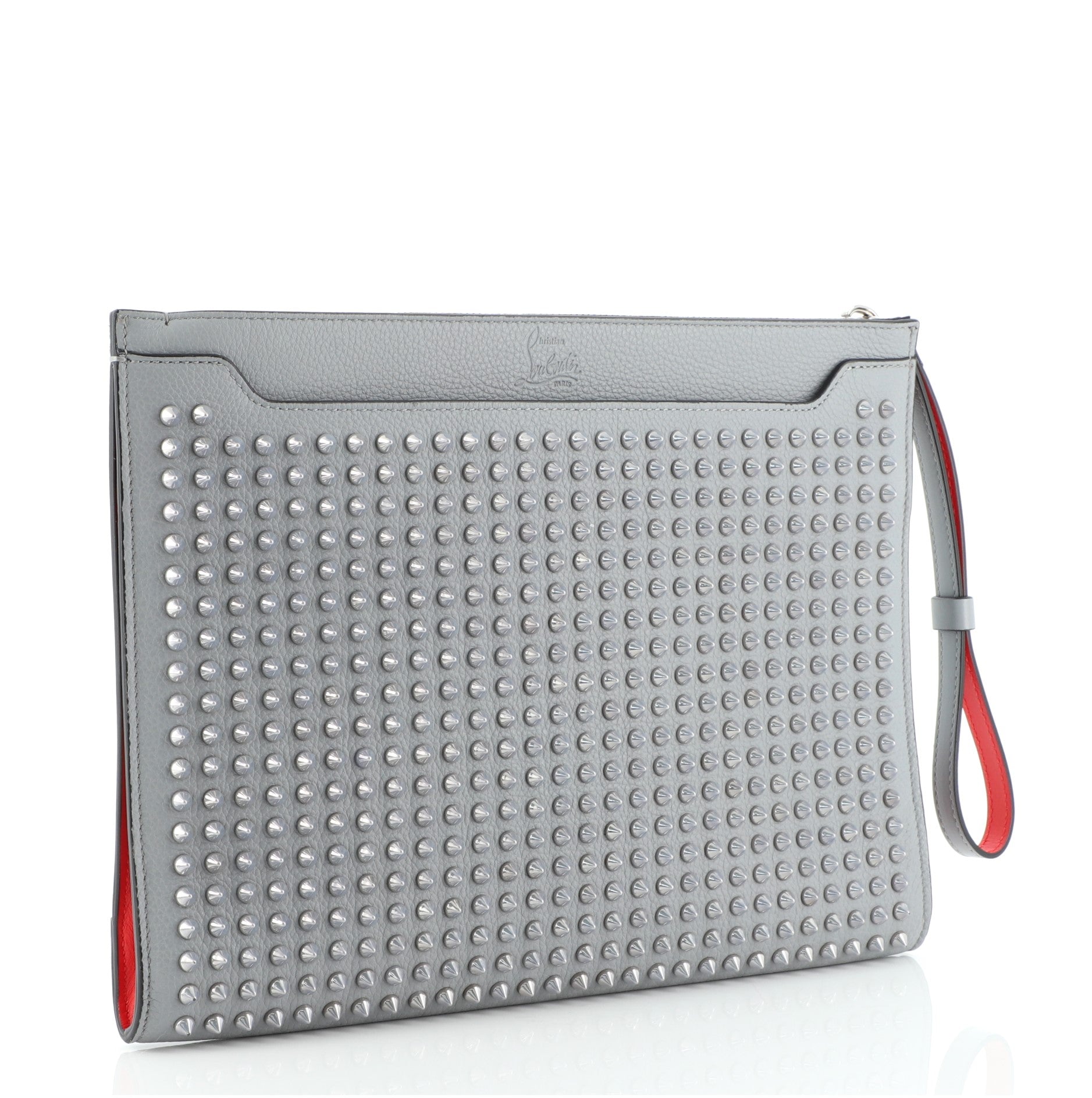 Skypouch Wristlet Clutch Spiked Leather