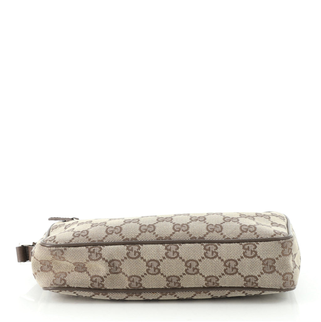 Wristlet Clutch GG Coated Canvas