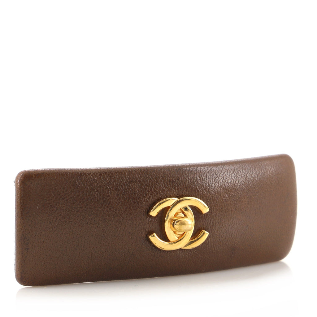 CC Turnlock Barrette Lambskin XS
