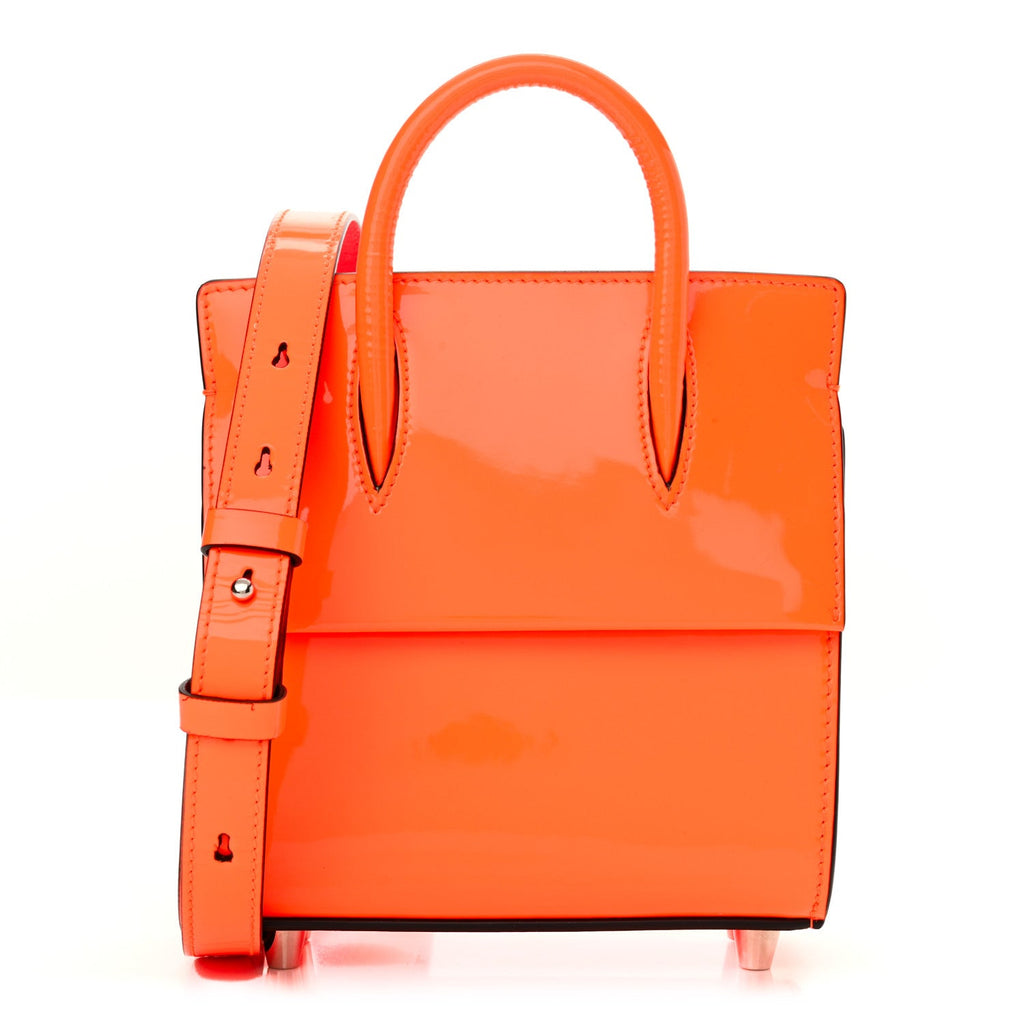 Patent Paloma Mini Empire Tote Orange