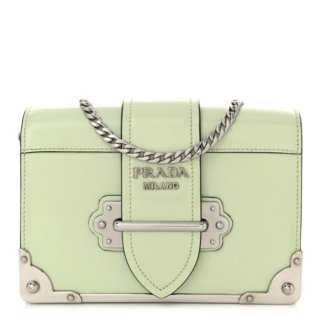 Spazzolato Soft Calfskin Cahier Bag Acqua