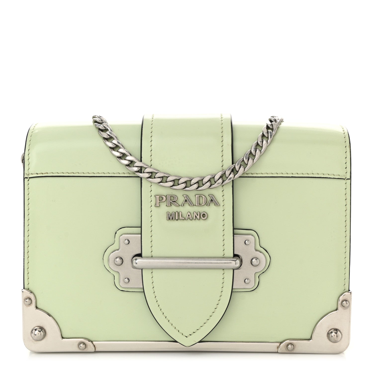 Spazzolato Soft Calfskin Cahier Bag Acqua