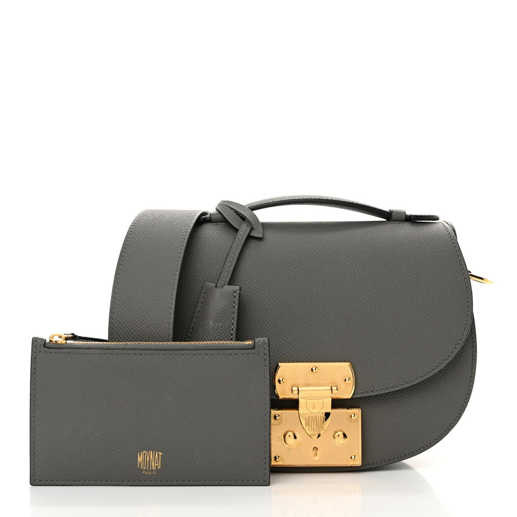Carat Calfskin Flori PM Grey