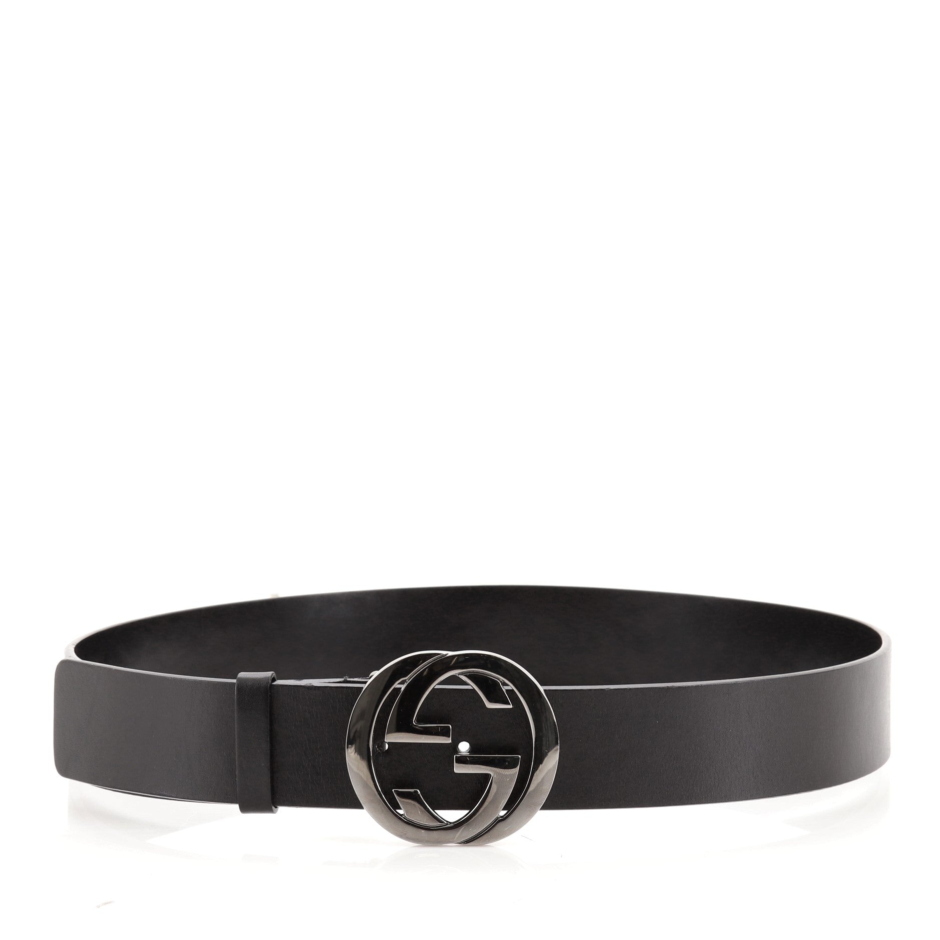 Interlocking G Belt Leather Wide 85