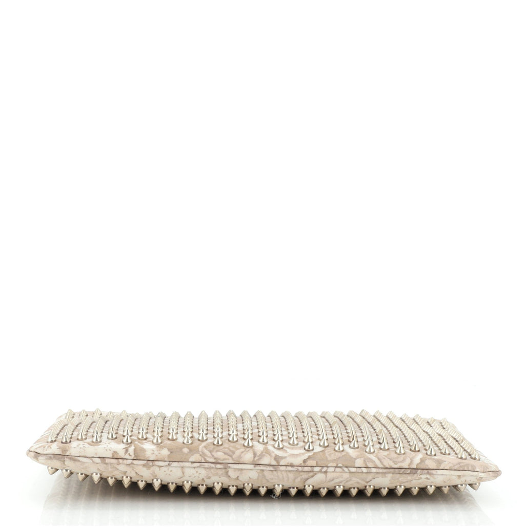 Loubiposh Clutch Spiked Jacquard