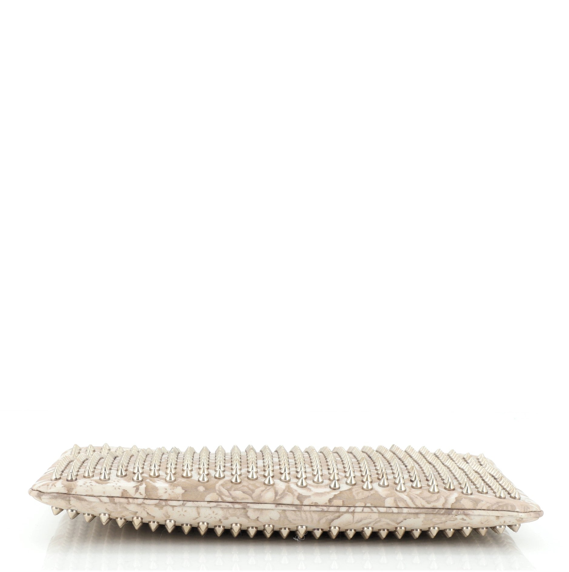 Loubiposh Clutch Spiked Jacquard