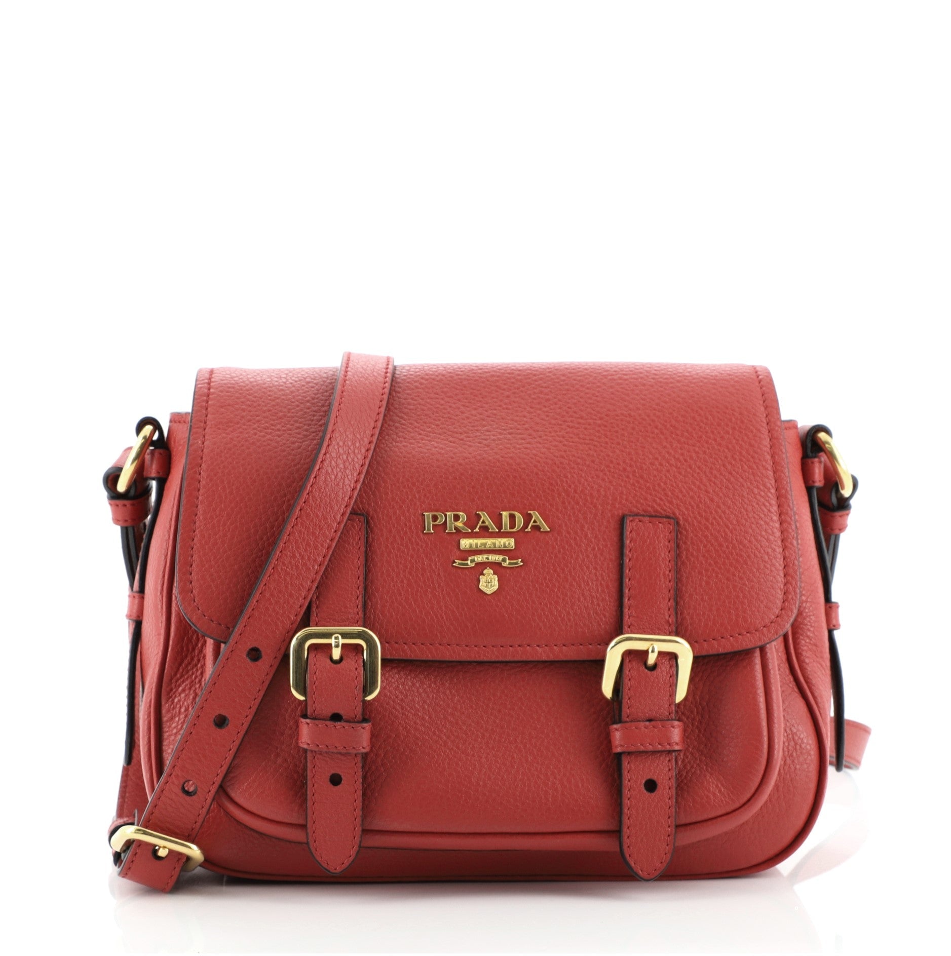 Buckle Messenger Bag Vitello Daino Mini