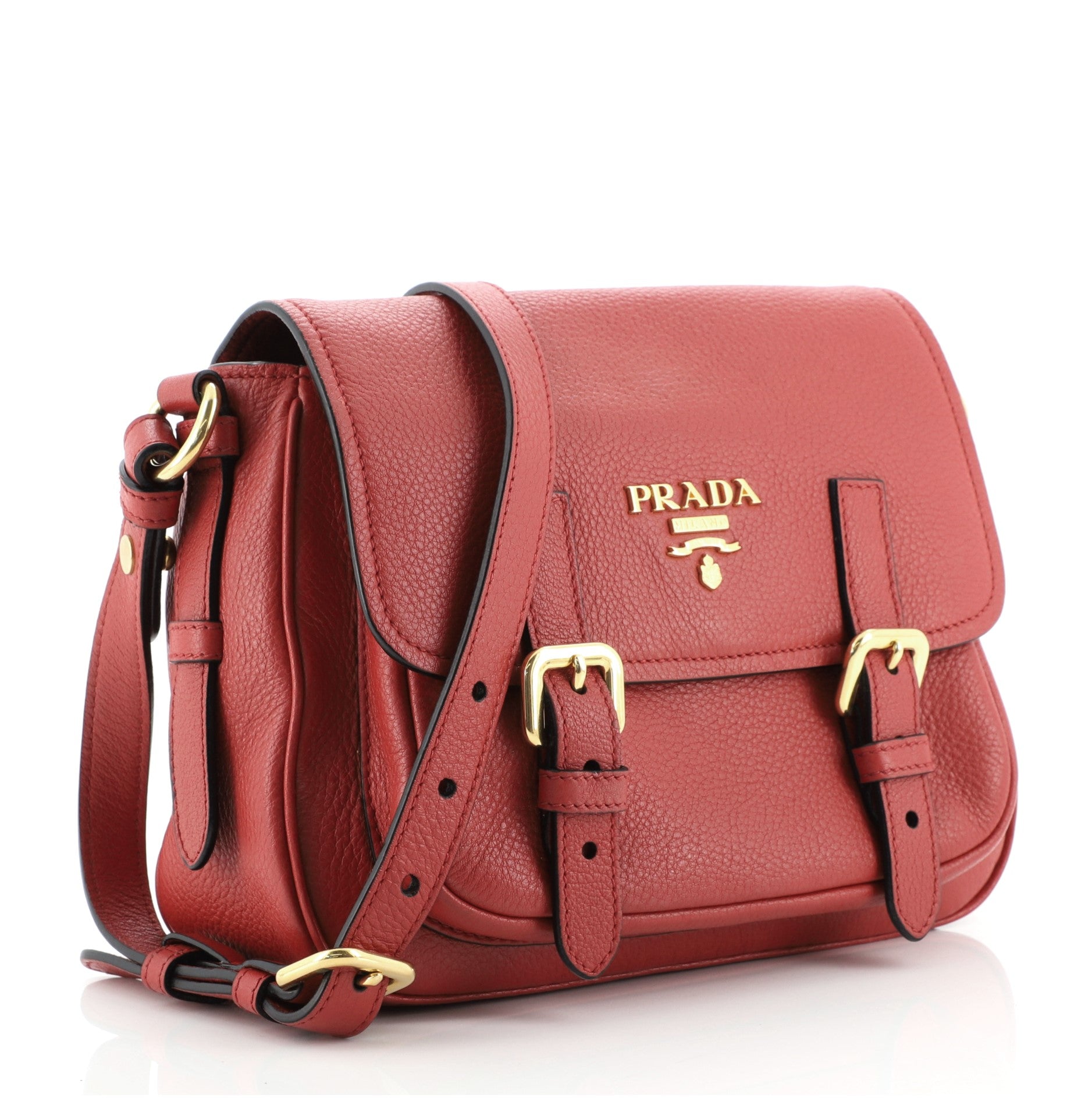 Buckle Messenger Bag Vitello Daino Mini