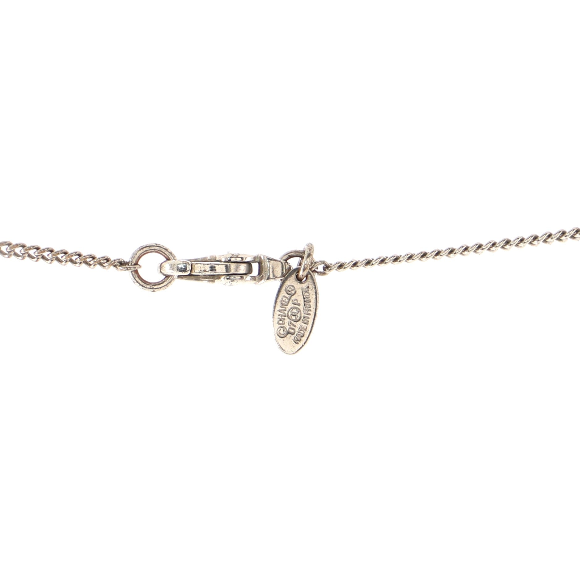 CC Medallion Necklace Metal Small