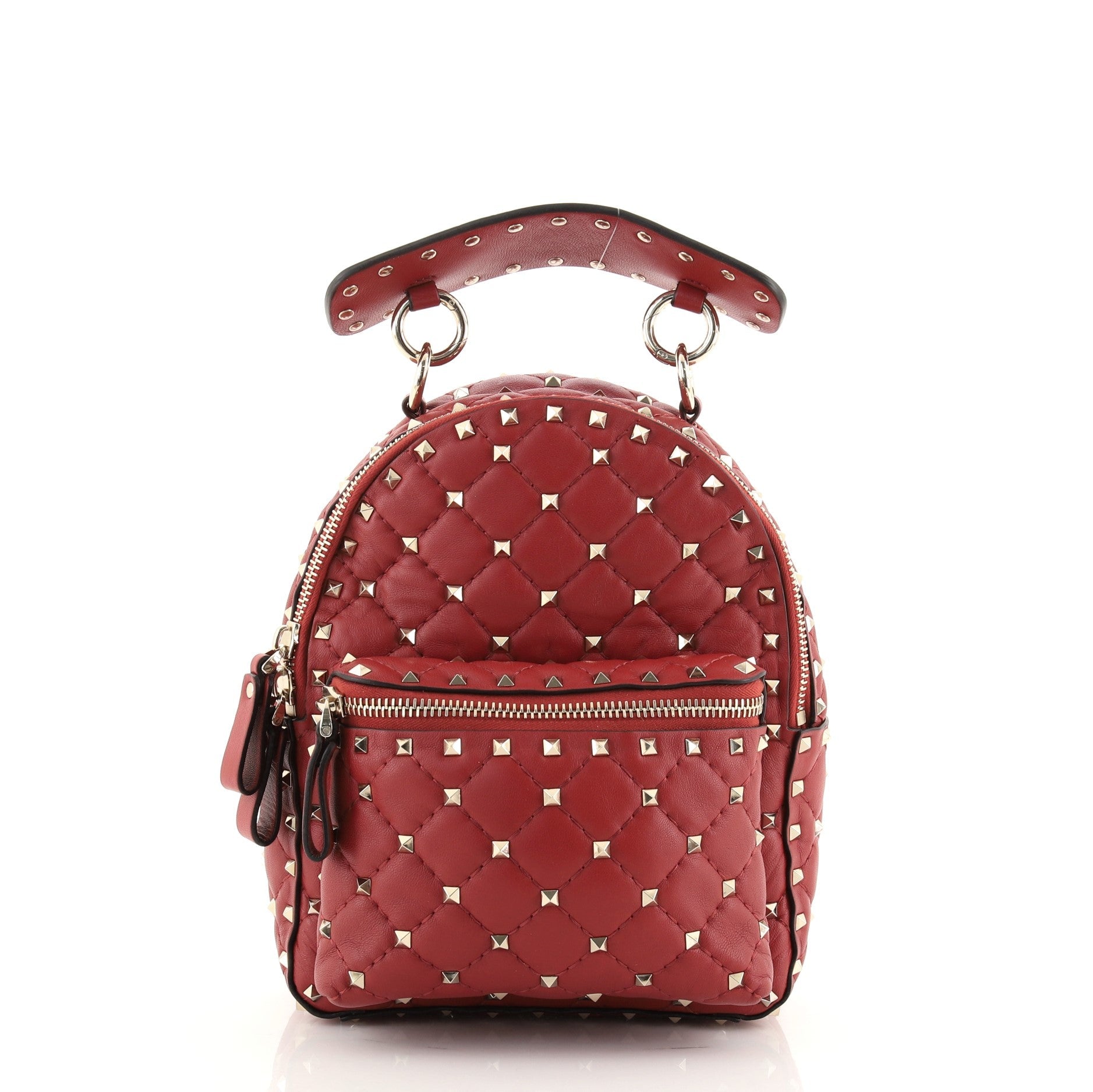 Rockstud Spike Backpack Quilted Leather Mini