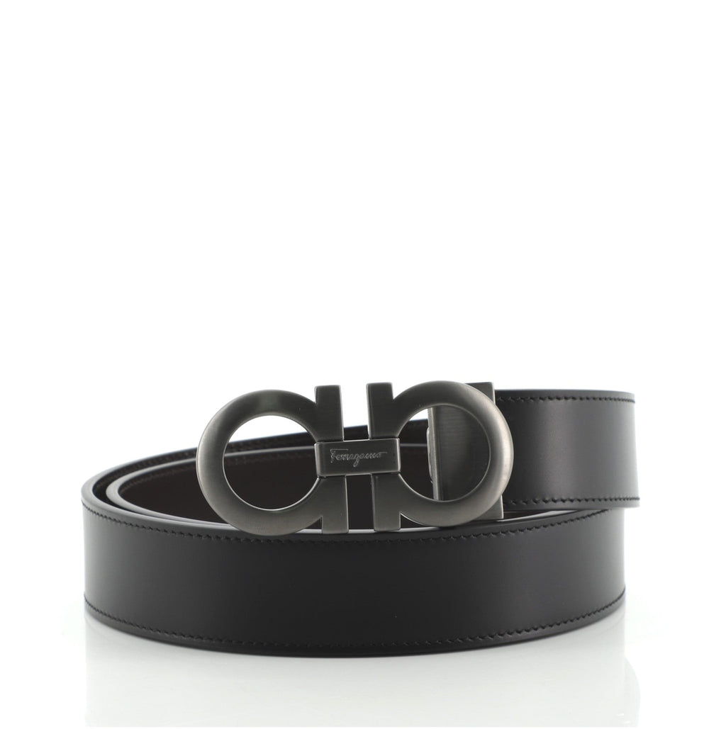 Gancini Belt Leather Wide 100