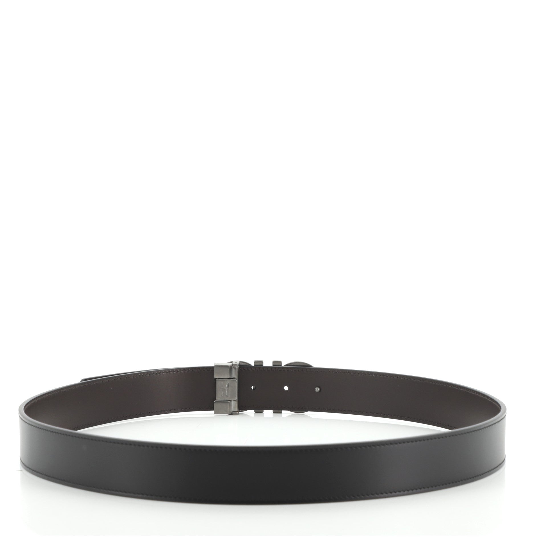 Gancini Belt Leather Wide 100