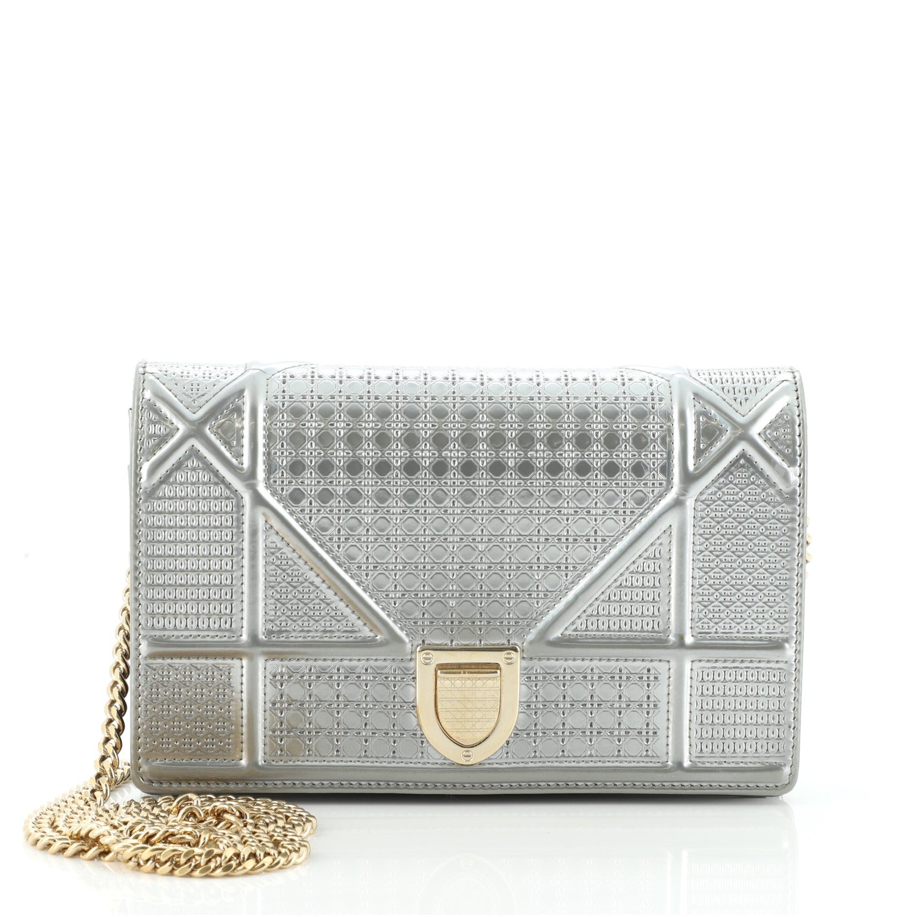 Diorama Flap Bag Cannage Embossed Calfskin Mini