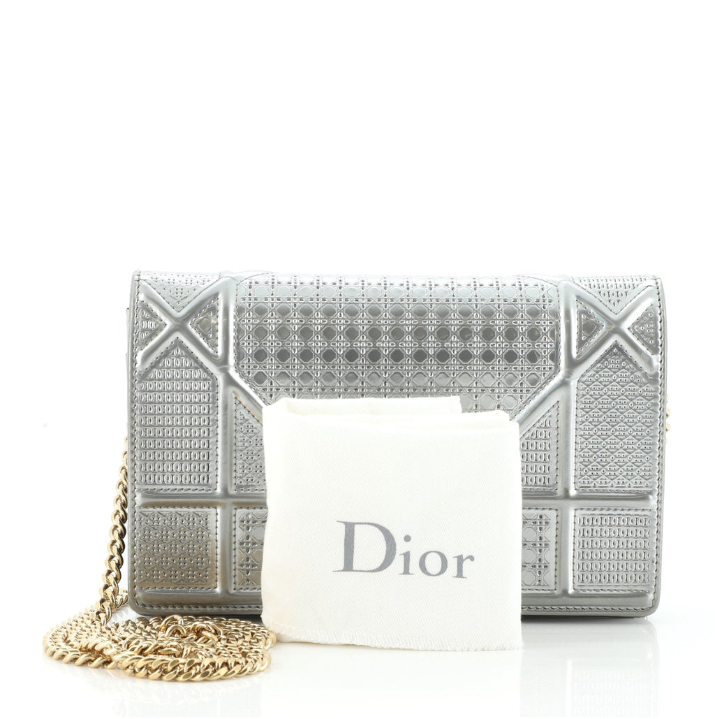 Diorama Flap Bag Cannage Embossed Calfskin Mini