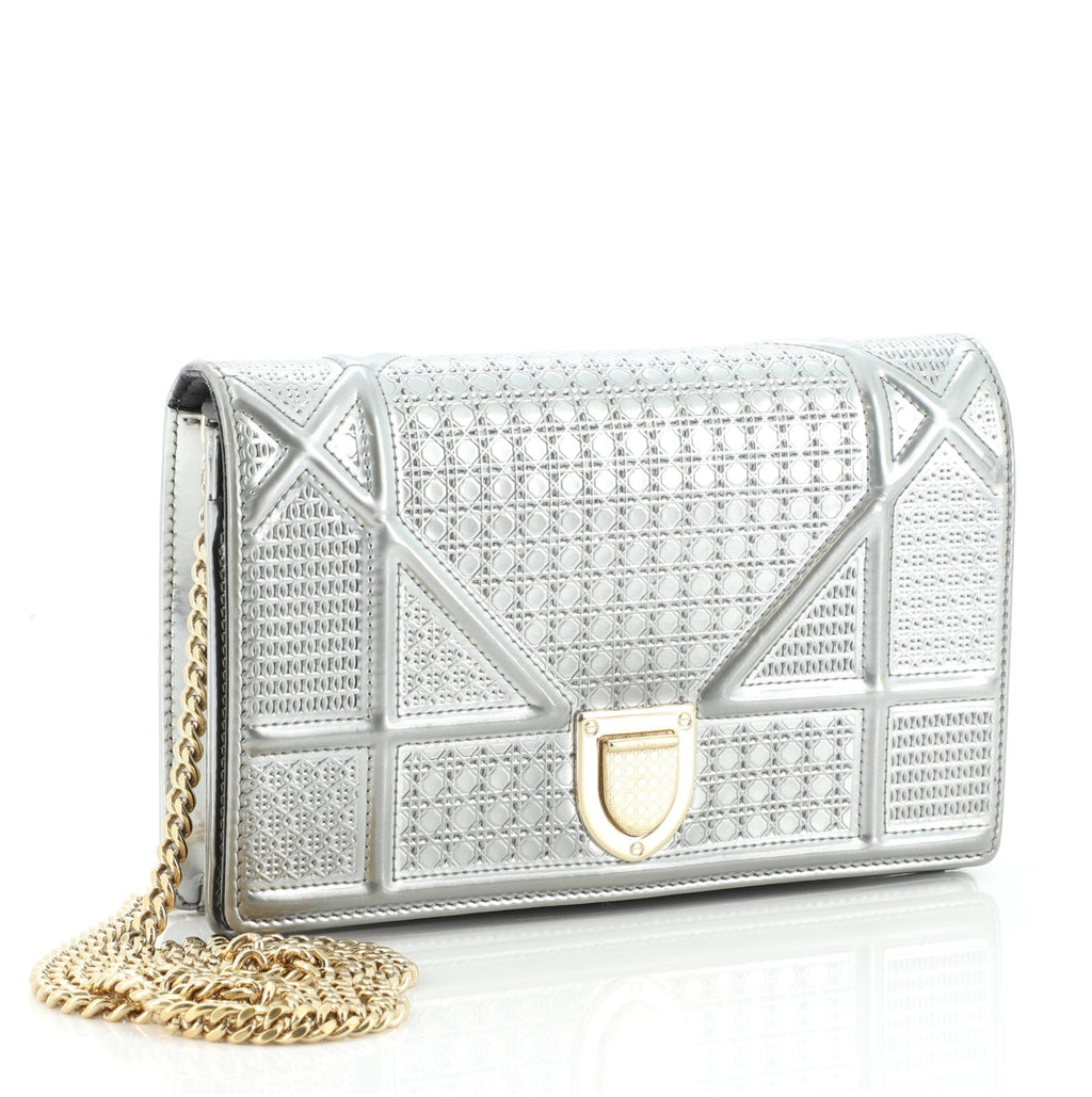 Diorama Flap Bag Cannage Embossed Calfskin Mini