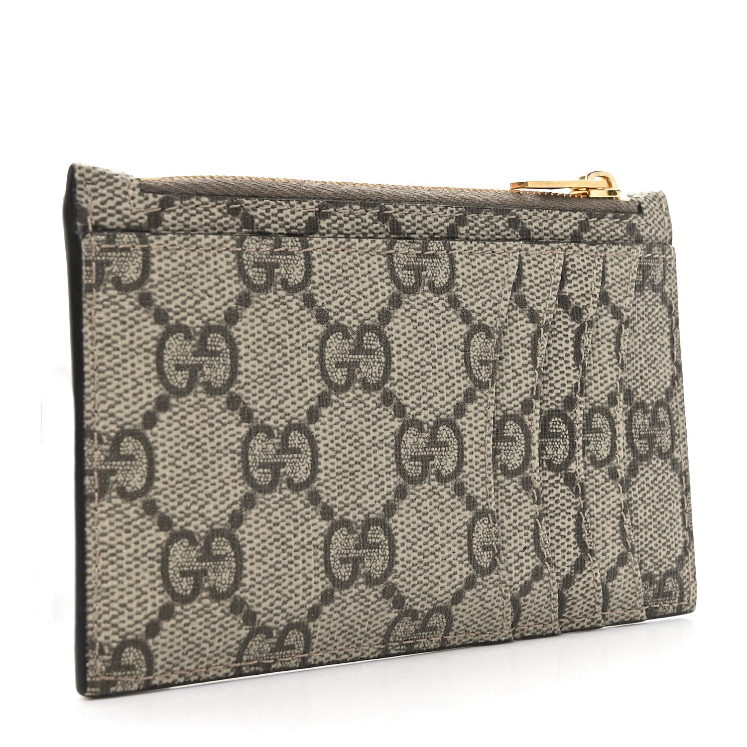X BALENCIAGA GG Supreme Monogram Zip  Case Beige Ebony