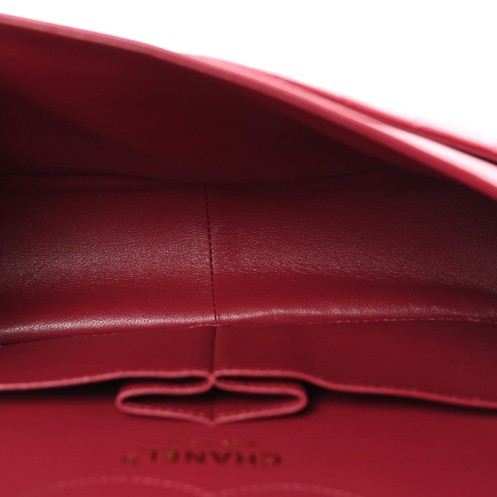 Metallic Aged Calfskin Chevron Quilted 2.55 Reissue 226 Flap Red