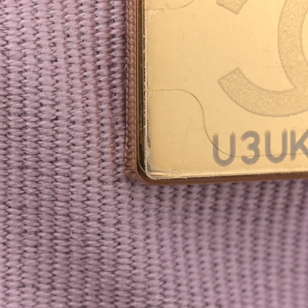 Iridescent Caviar Quilted Mini My Perfect Camera Case Pink
