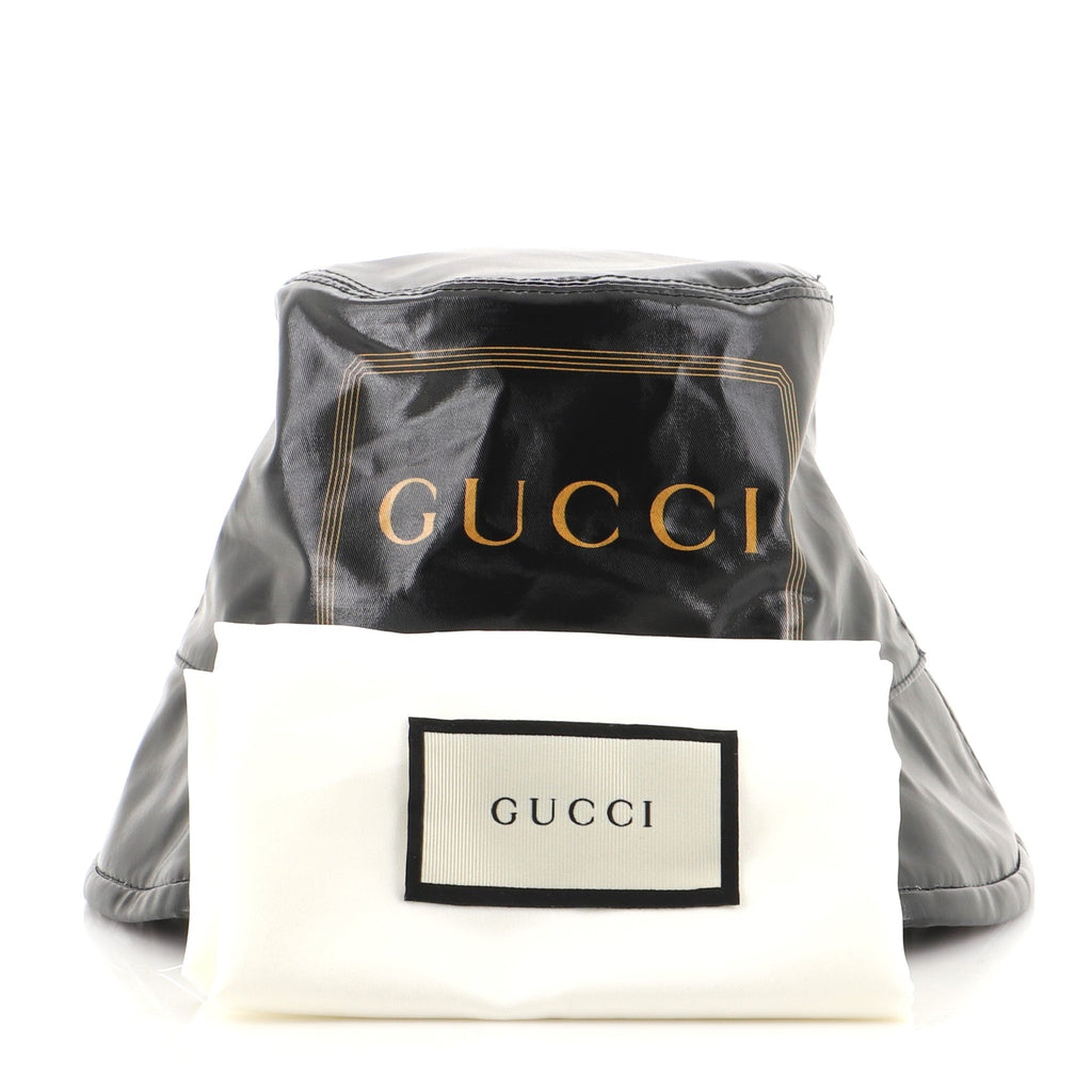Logo Bucket Hat Coated Cotton Large