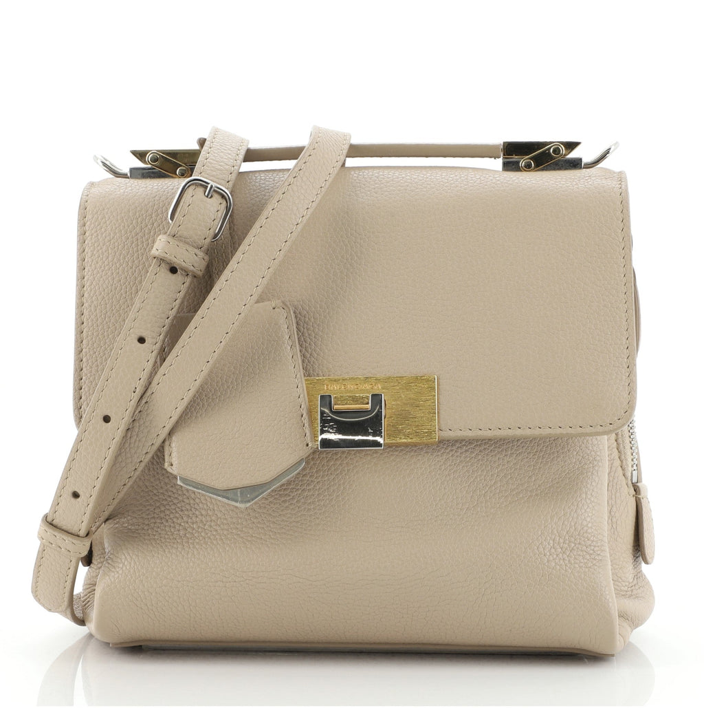 Le Dix Soft Cartable Top Handle Bag Leather Mini