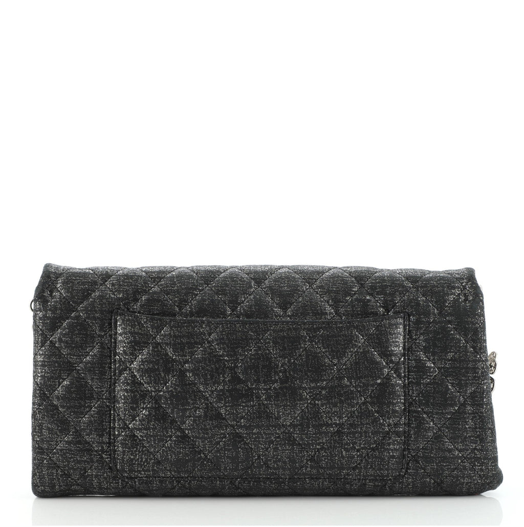 Butterfly Chain Clutch Quilted Glitter Fabric