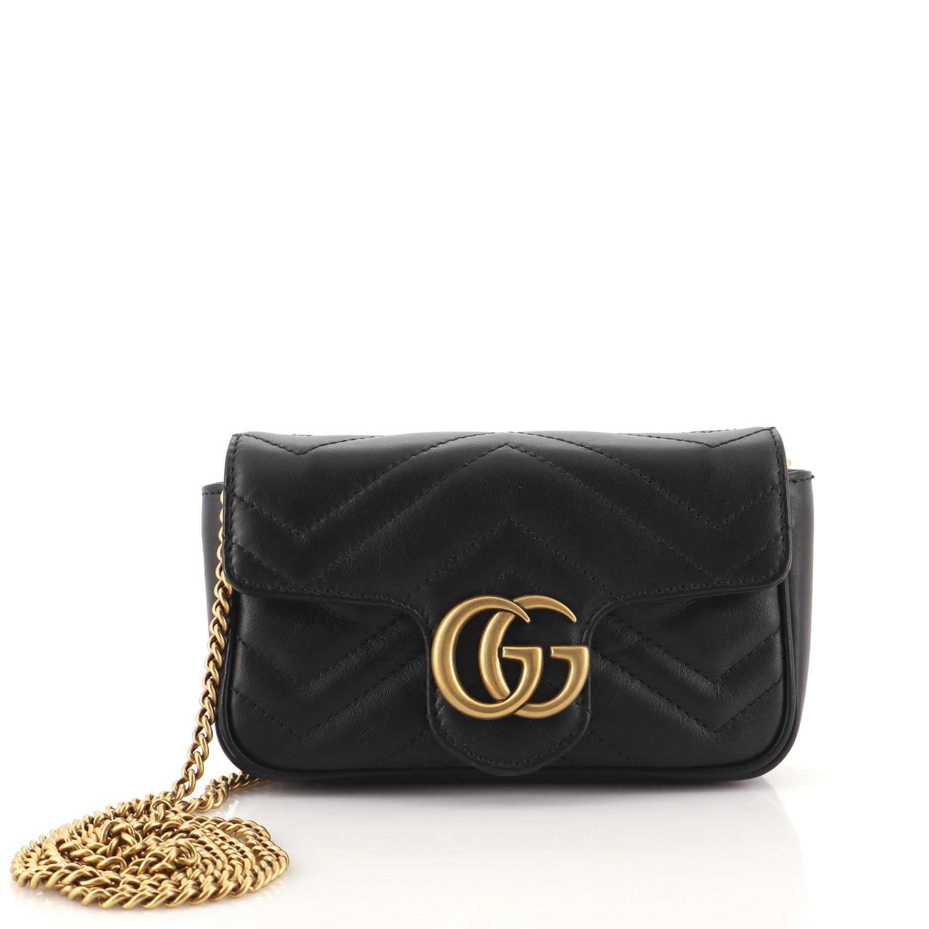 GG Marmont Flap Bag Matelasse Leather Super Mini