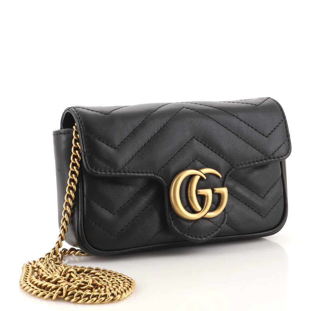 GG Marmont Flap Bag Matelasse Leather Super Mini