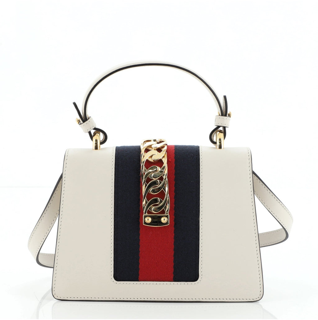 Sylvie Top Handle Bag Embellished Leather Mini