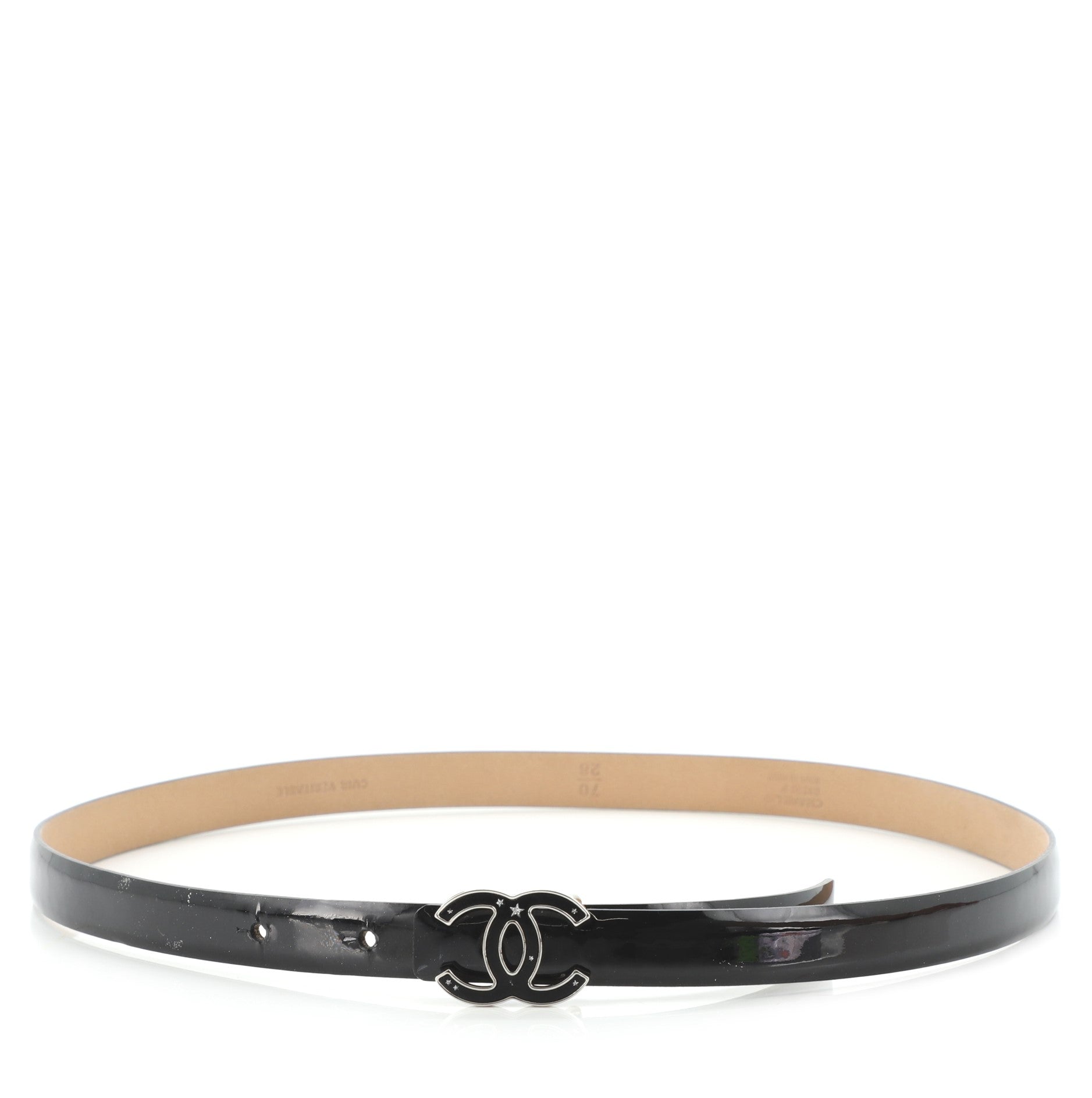 CC Logo Belt Patent Thin 70