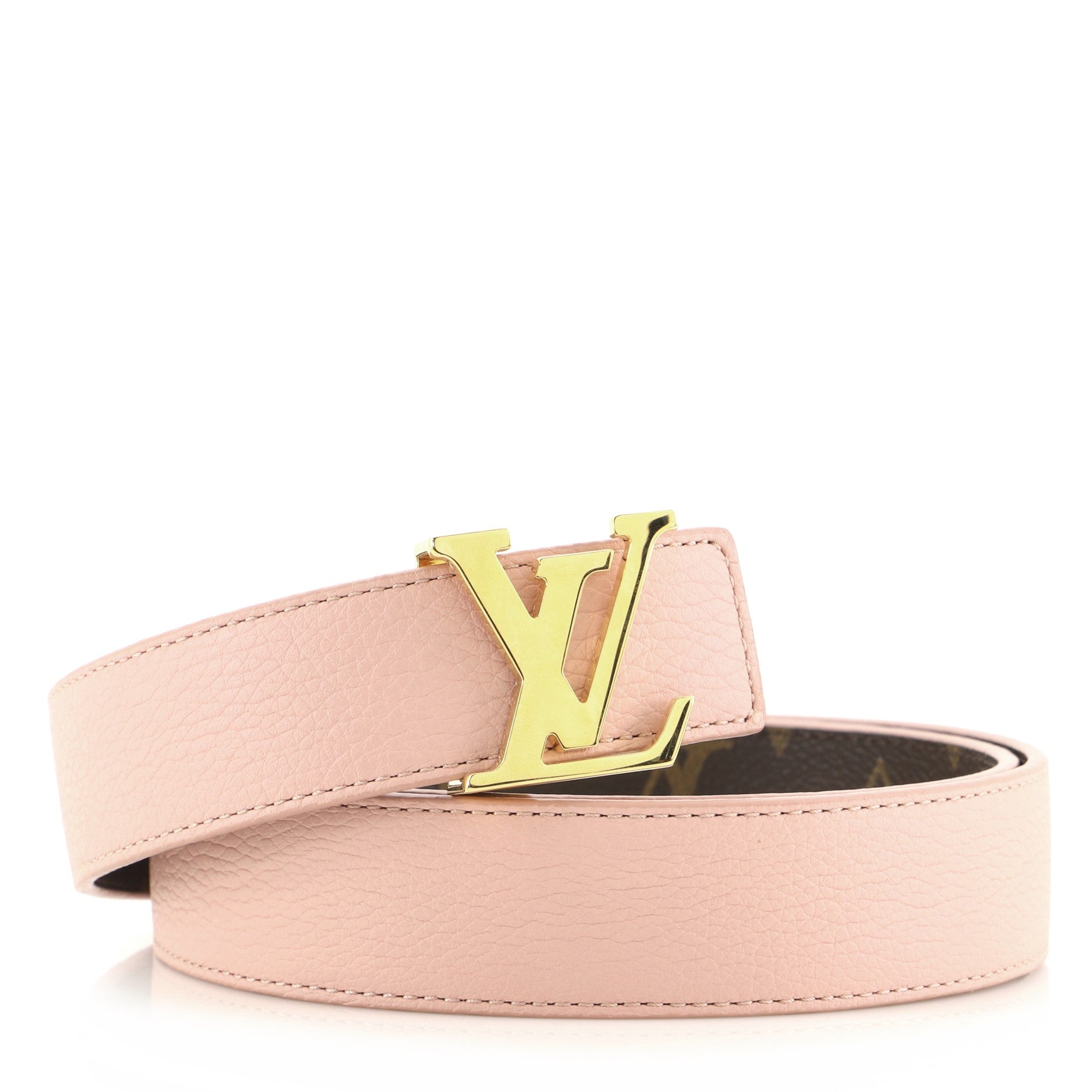 LV Initiales Reversible Belt Monogram Canvas and Leather Medium 80
