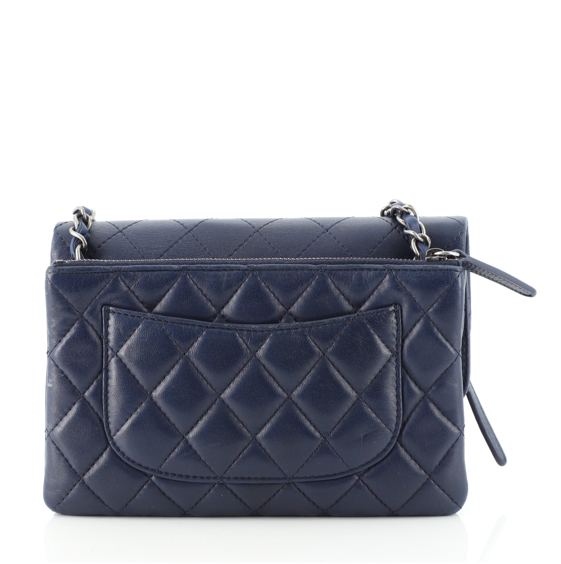 Paris-Salzburg Zip Multi Flap Bag Quilted Lambskin Mini