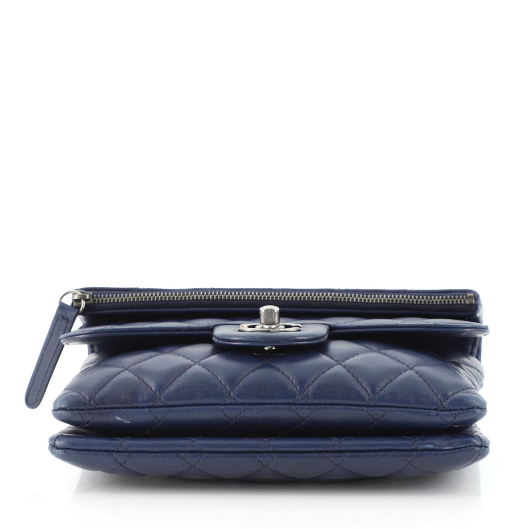 Paris-Salzburg Zip Multi Flap Bag Quilted Lambskin Mini
